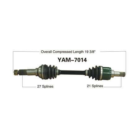 Wide Open OE Replacement CV Axle for YAM FRONT YFM600 GRIZZ 99-01 YAM-7014